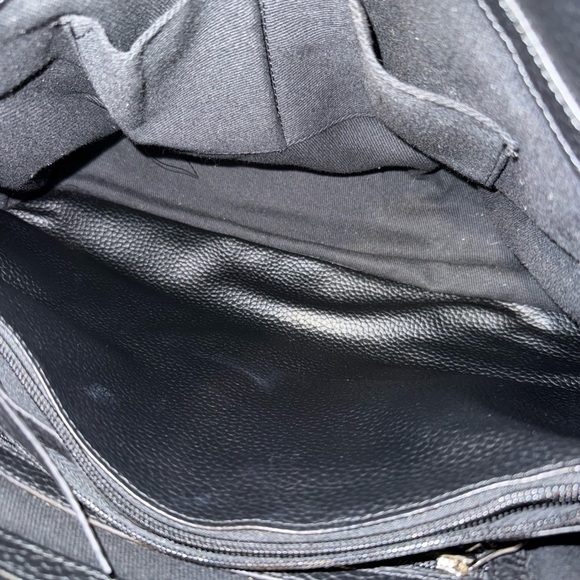 Vintage Hello Kitty Black Embossed Leather Tote - Picture 12 of 13